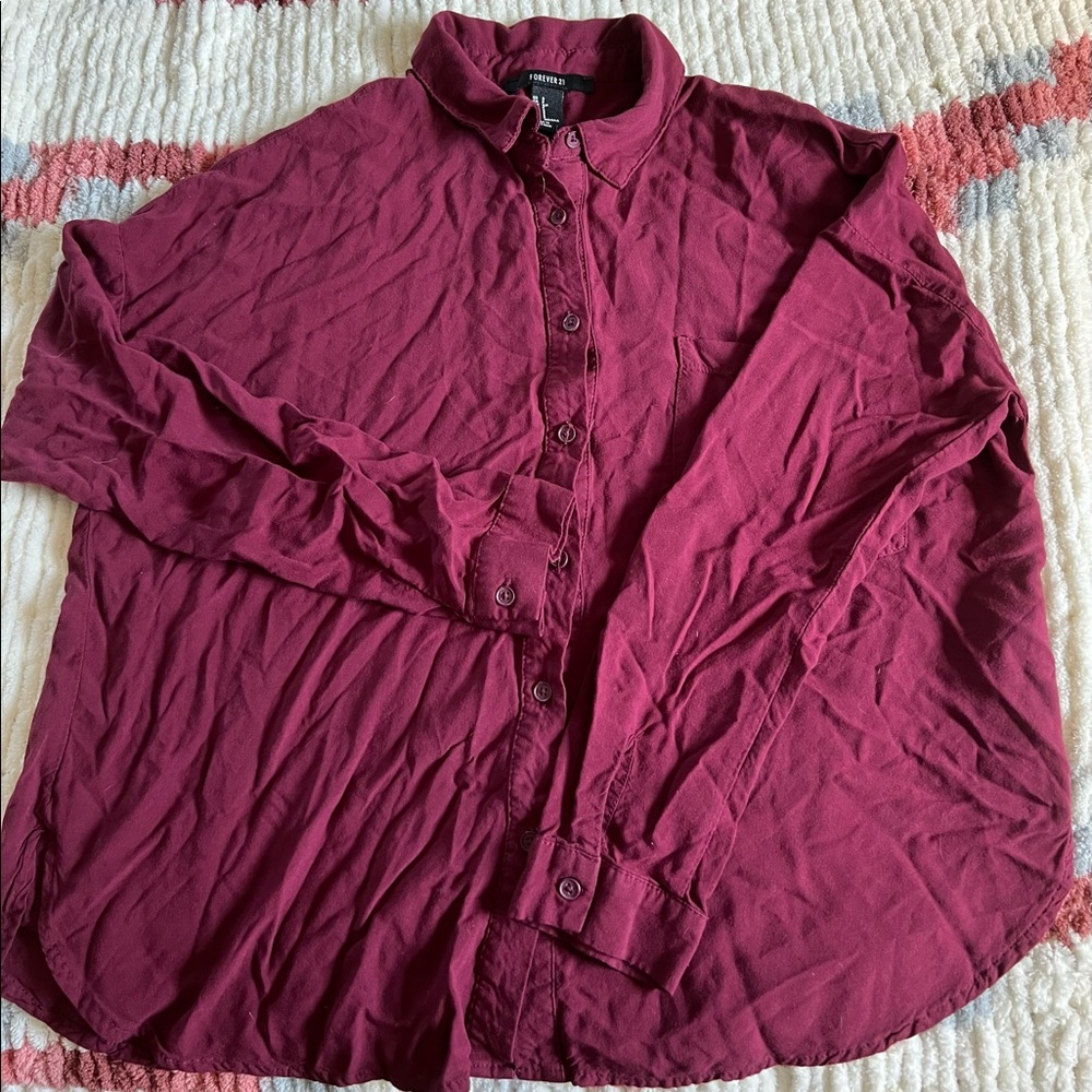 Forever 21 button up blouse